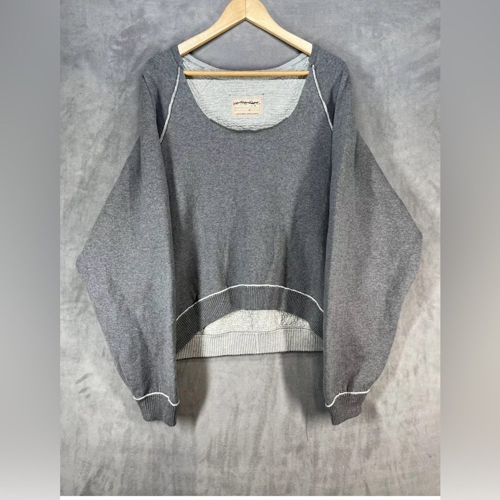 New Free People We The Free Midnight Pullover Sweatshirt Size M - Picture 2 of 5